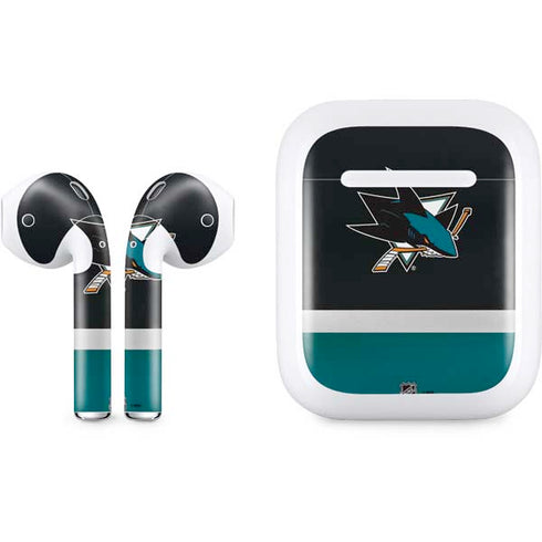 NHL San Jose Sharks Jersey Apple AirPods Skin