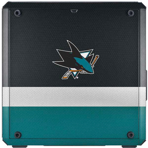 NHL San Jose Sharks Jersey Cooler Master MasterBox Q300L Mini Tower Skin