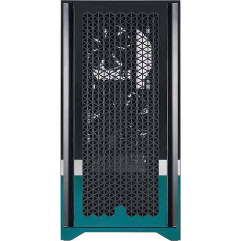 NHL San Jose Sharks Jersey Corsair 4000D Tempered Glass Mid-Tower ATX Case Skin