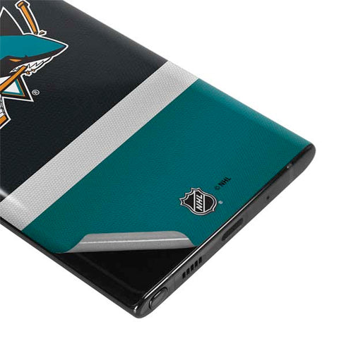 NHL San Jose Sharks Jersey Galaxy Note 10 Skin