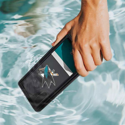 NHL San Jose Sharks Jersey Galaxy Note 10 Waterproof Case