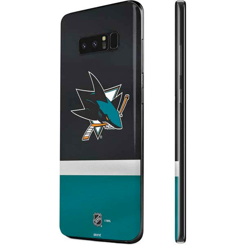 NHL San Jose Sharks Jersey Galaxy Note 8 Skin