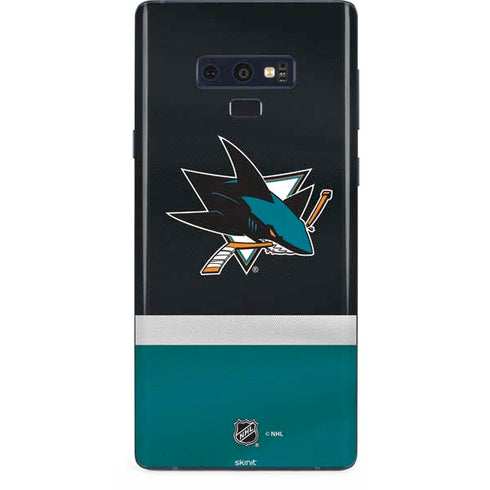 NHL San Jose Sharks Jersey Galaxy Note 9 Skin