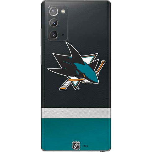 NHL San Jose Sharks Jersey Galaxy Note20 5G Skin