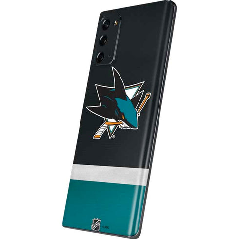 NHL San Jose Sharks Jersey Galaxy Note20 5G Skin