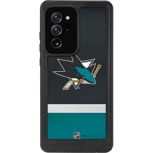 NHL San Jose Sharks Jersey Galaxy Note20 Ultra 5G Waterproof Case