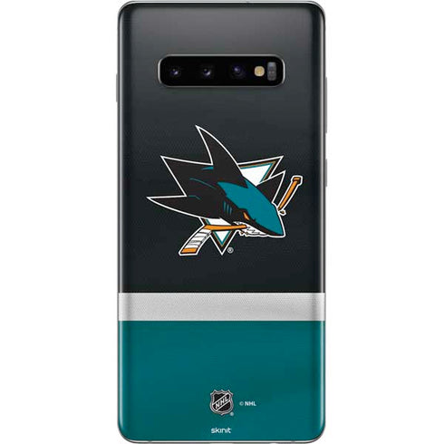 NHL San Jose Sharks Jersey Galaxy S10 Plus Skin