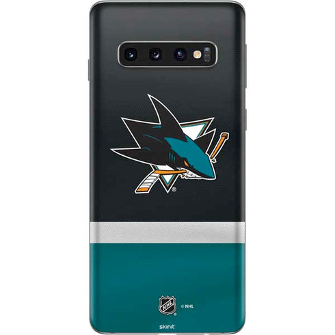 NHL San Jose Sharks Jersey Galaxy S10 Skin