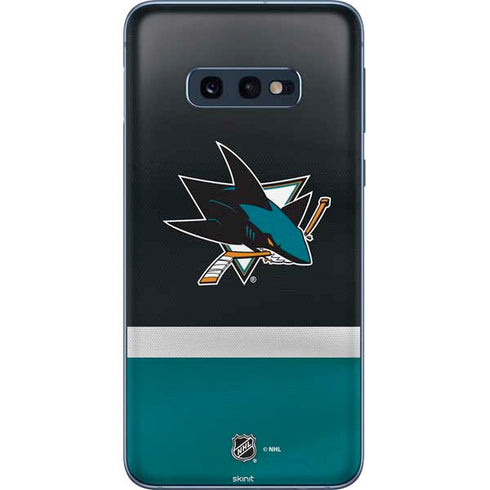 NHL San Jose Sharks Jersey Galaxy S10e Skin
