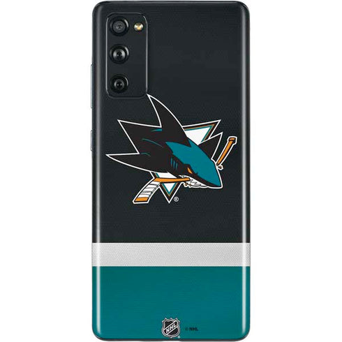 NHL San Jose Sharks Jersey Galaxy S20 Fan Edition Skin