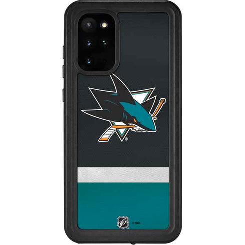NHL San Jose Sharks Jersey Galaxy S20 Plus Waterproof Case
