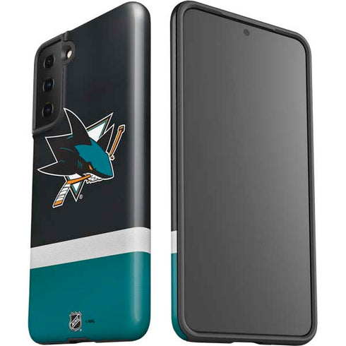 NHL San Jose Sharks Jersey Galaxy S21 FE Pro Case