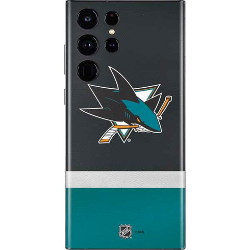 NHL San Jose Sharks Jersey Galaxy S22 Ultra Skin