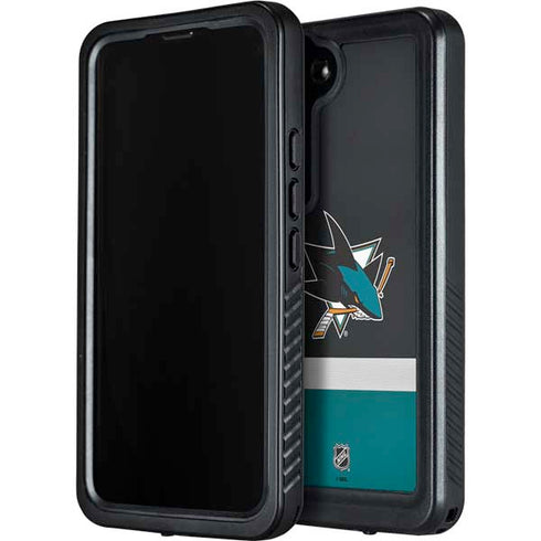 NHL San Jose Sharks Jersey Galaxy S23 Plus Waterproof Case