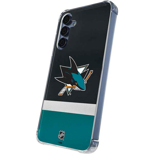 NHL San Jose Sharks Jersey Galaxy S24 Clear Case