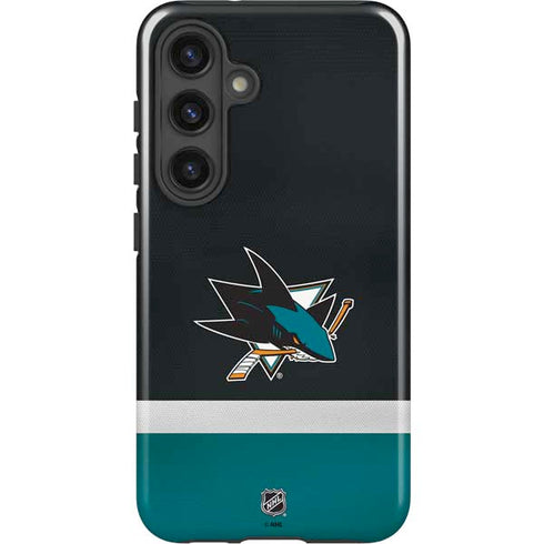 NHL San Jose Sharks Jersey Galaxy S24 Plus Impact Case