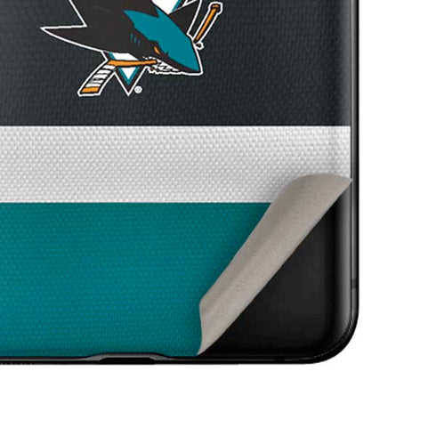 NHL San Jose Sharks Jersey Galaxy Z Flip Skin