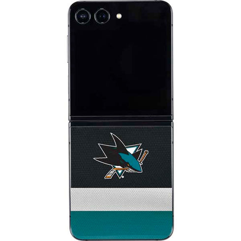 NHL San Jose Sharks Jersey Galaxy Z Flip5 5G Skin
