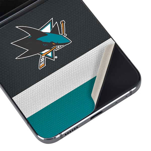 NHL San Jose Sharks Jersey Galaxy Z Flip5 5G Skin