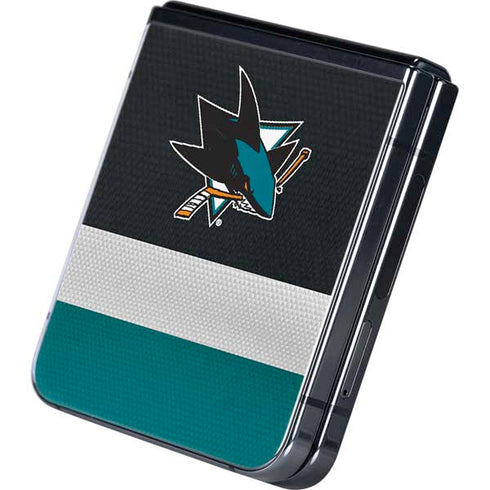 NHL San Jose Sharks Jersey Galaxy Z Flip5 5G Skin