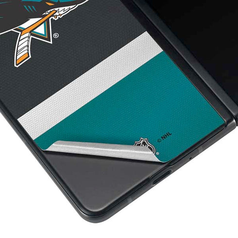 NHL San Jose Sharks Jersey Galaxy Z Fold4 5G Skin