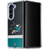 NHL San Jose Sharks Jersey Galaxy Z Fold5 5G Clear Case