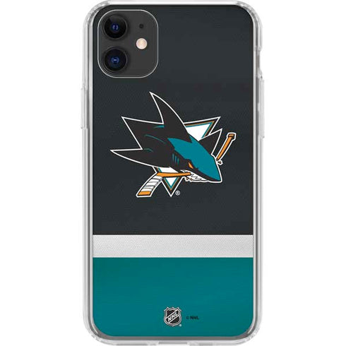 NHL San Jose Sharks Jersey iPhone 11 Clear Case