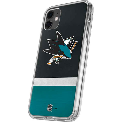 NHL San Jose Sharks Jersey iPhone 11 Clear Case