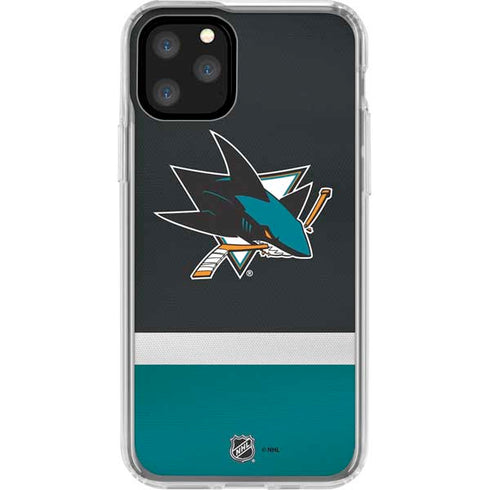 NHL San Jose Sharks Jersey iPhone 11 Pro Clear Case