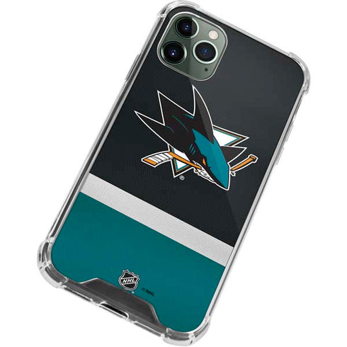NHL San Jose Sharks Jersey iPhone 11 Pro Max Clear Case