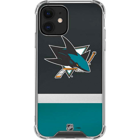 NHL San Jose Sharks Jersey iPhone 12 Clear Case