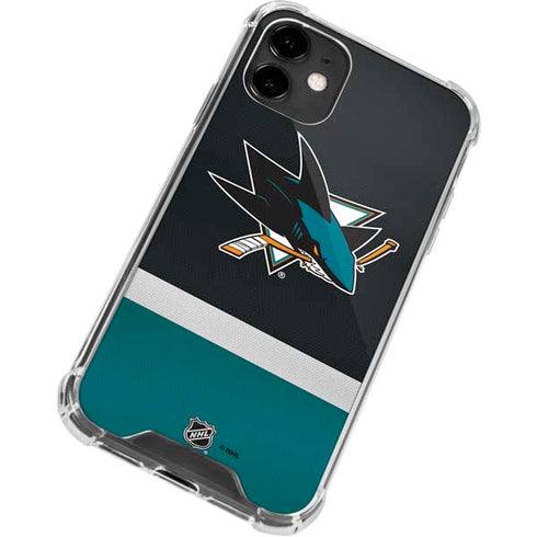 NHL San Jose Sharks Jersey iPhone 12 Mini Clear Case