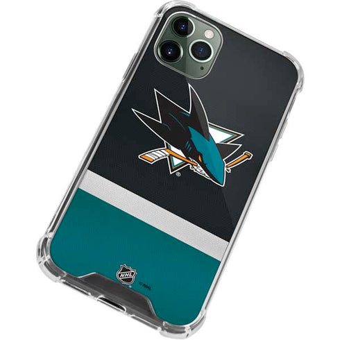 NHL San Jose Sharks Jersey iPhone 12 Pro Clear Case