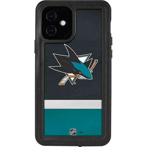 NHL San Jose Sharks Jersey iPhone 12 Waterproof Case