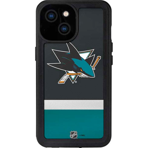 NHL San Jose Sharks Jersey iPhone 13 Mini Waterproof Case