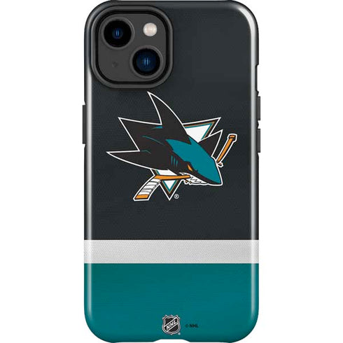 NHL San Jose Sharks Jersey iPhone 14 Plus Impact Case