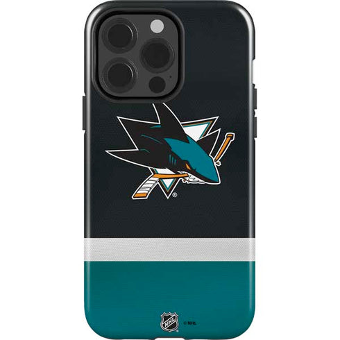 NHL San Jose Sharks Jersey iPhone 14 Pro Impact Case