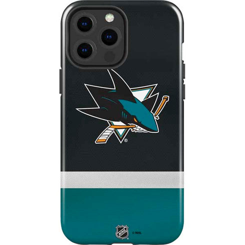NHL San Jose Sharks Jersey iPhone 15 Pro Max Impact Case