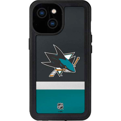 NHL San Jose Sharks Jersey iPhone 15 Waterproof Case