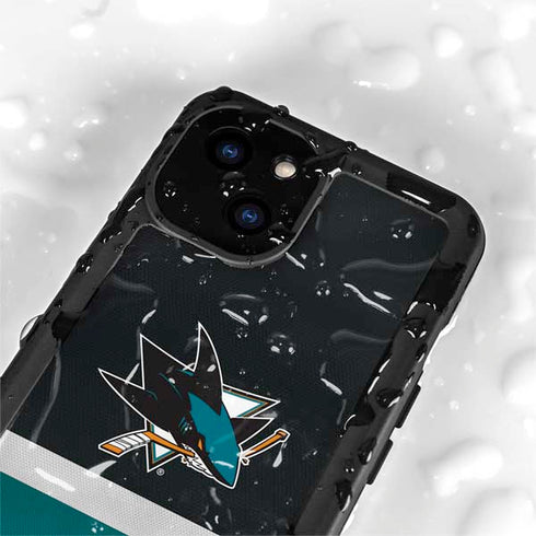 NHL San Jose Sharks Jersey iPhone 15 Waterproof Case