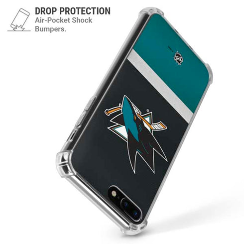 NHL San Jose Sharks Jersey iPhone 7/8 Plus Clear Case
