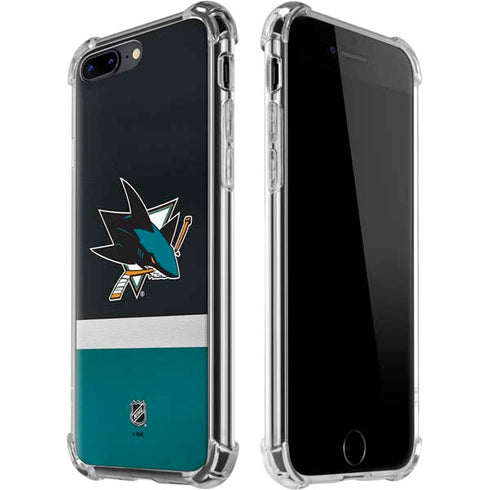 NHL San Jose Sharks Jersey iPhone 7/8 Plus Clear Case
