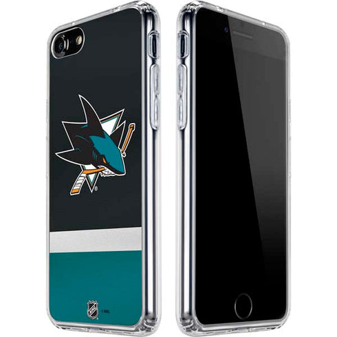 NHL San Jose Sharks Jersey iPhone SE (2nd & 3rd Gen) Clear Case