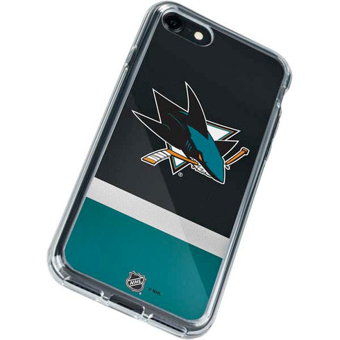 NHL San Jose Sharks Jersey iPhone SE (2nd & 3rd Gen) Clear Case