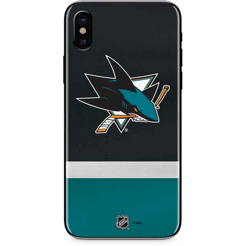 NHL San Jose Sharks Jersey iPhone XS Skin