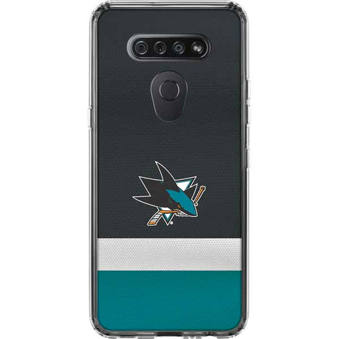 NHL San Jose Sharks Jersey LG K51/Q51 Clear Case