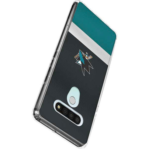 NHL San Jose Sharks Jersey LG Stylo 6 Clear Case
