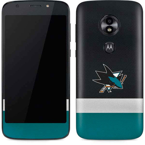 NHL San Jose Sharks Jersey Moto E5 Play Skin