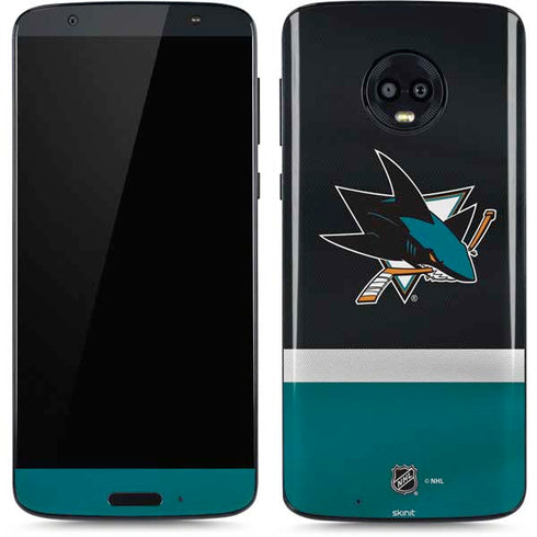NHL San Jose Sharks Jersey Moto G6 Skin