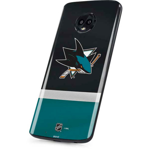 NHL San Jose Sharks Jersey Moto G6 Skin